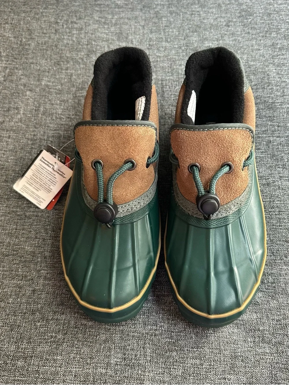 NWT VTG Bass Women’s Benzy Duck Boots Waterproof Thermolite Shoes Green 3896 6